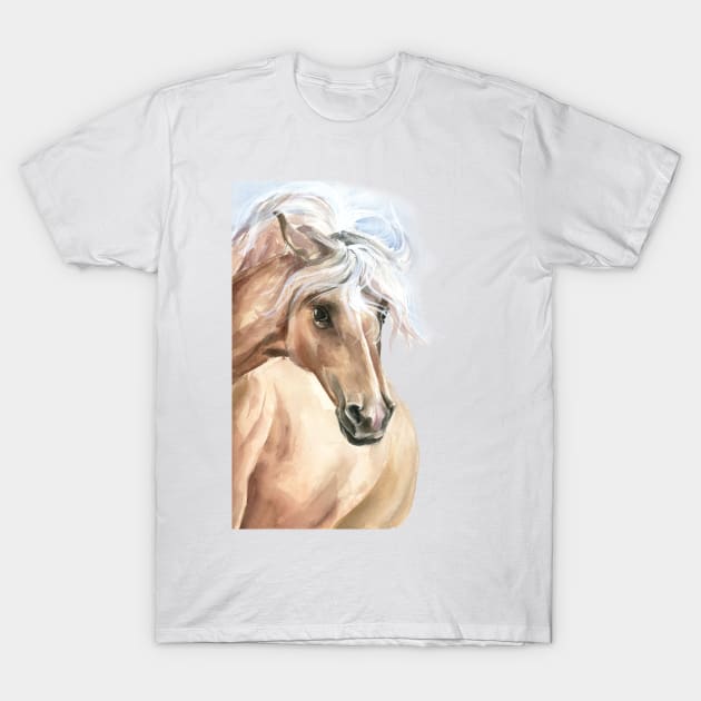 Horse T-Shirt by Kira Balan